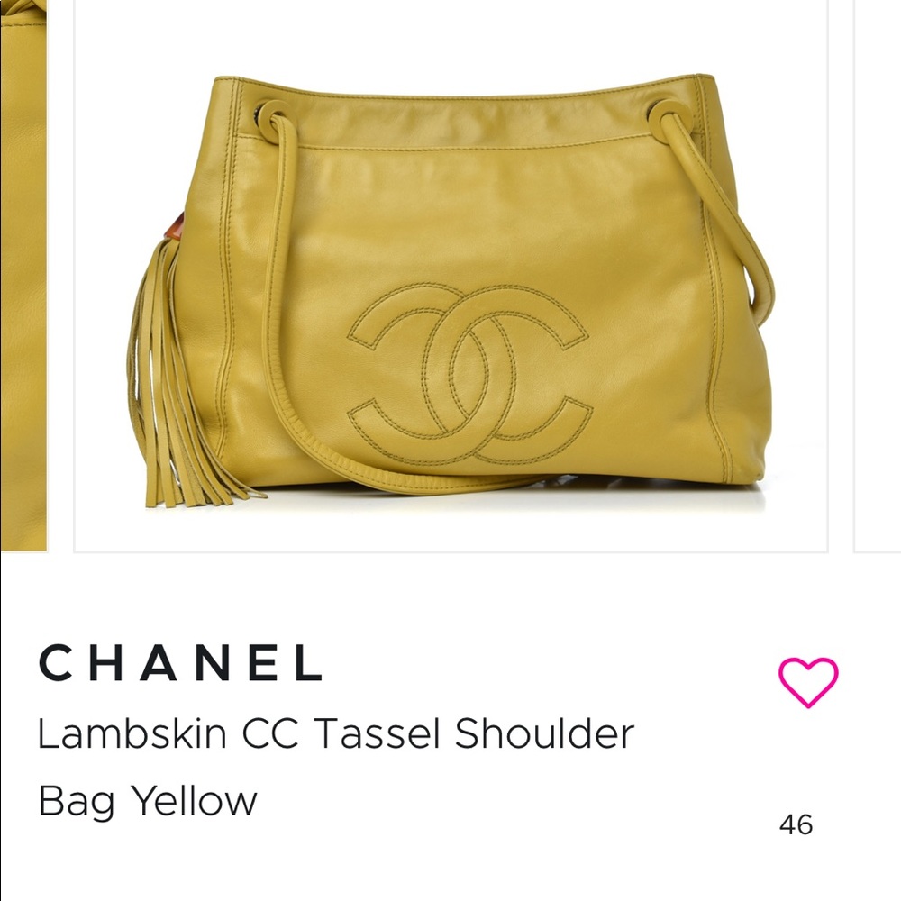 Chanel vintage tassel shoulder bag